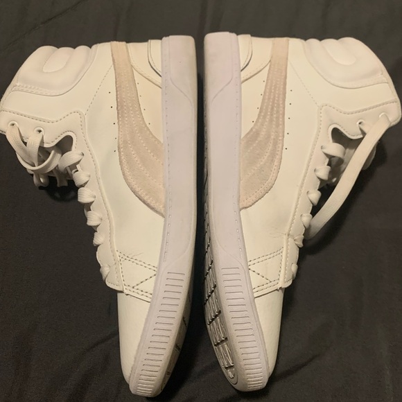 PUMA women White High-Top Sneakers size 9.5 - Picture 8 of 10